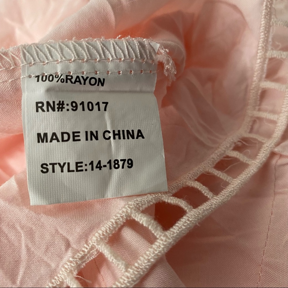 Solitaire Light Pink Embroidered Tunic - Picture 11 of 12